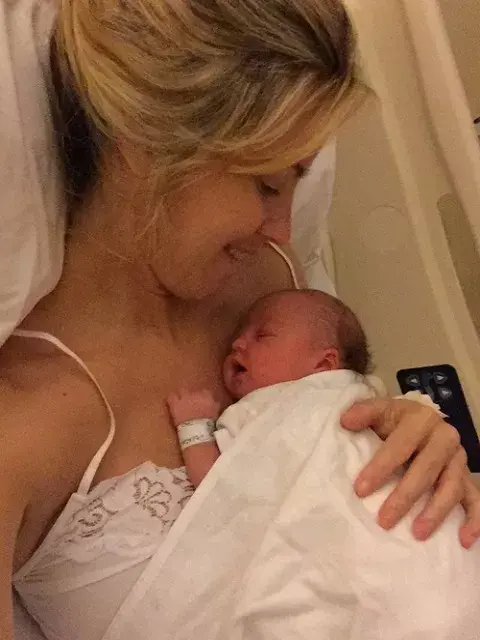 Rocío Guirao Díaz tras el parto de su tercera hija: Roma
