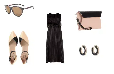 Aros (María Rivolta, $300) Zapatos (Loli Van Harden, $760 Fotter.com) Vestido ( Awada) Cartera (Justa Osadía, $1350) Anteojos (Elizabeth Arden) Aros (María Rivolta, $300) Zapatos (Loli Van Harden, $760 Fotter.com) Vestido ( Awada) Cartera (Justa Osadía, $1350) Anteojos (Elizabeth Arden)