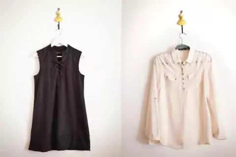 Camisa blanca, ciento por ciento algodón y Little black dress, los comodines de este mundo slow. Camisa blanca, ciento por ciento algodón y Little black dress, los comodines de este mundo slow.