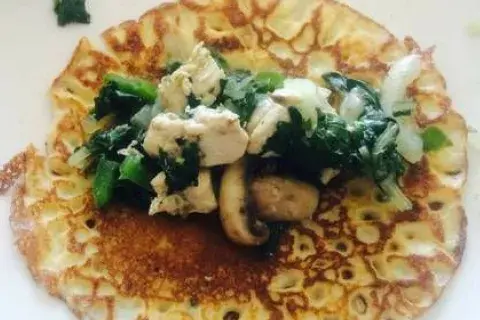 Con champignones provenzal y queso de cabra Con champignones provenzal y queso de cabra