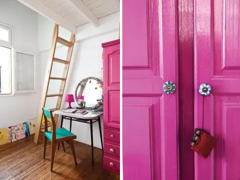 En estas fotos, el refugio de la más chiquita de la casa. En estas fotos, el refugio de la más chiquita de la casa.