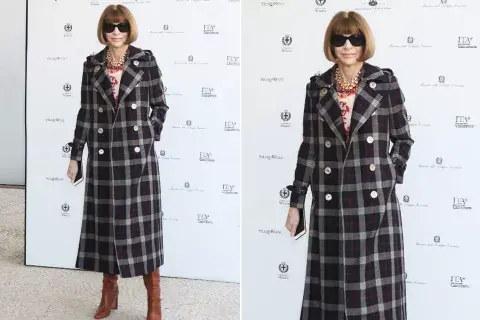 Anna Wintour en la exhibición "Italiana" de la Milan Fashion Week Anna Wintour en la exhibición "Italiana" de la Milan Fashion Week