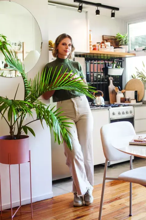 Monoambiente palermitano: detalles con buena funcionalidad Monoambiente palermitano: detalles con buena funcionalidad