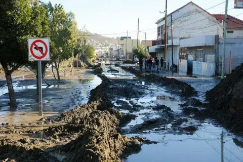 El panorama después de la tragedia.