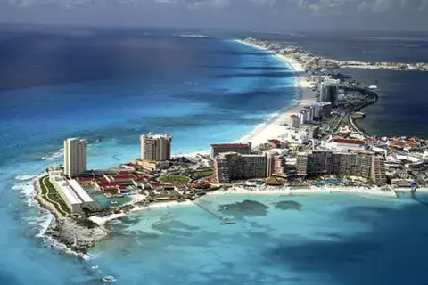 Vista aérea de Cancún Vista aérea de Cancún