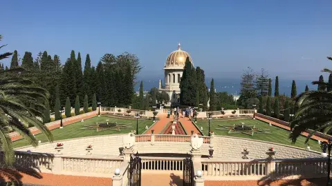 Los jardines Bahaí, en Haifa, una de las principales atracciones