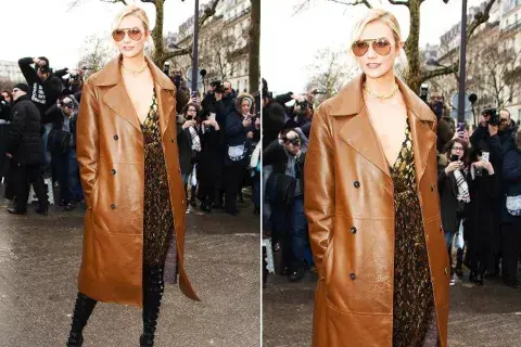Karlie Kloss en el desfile de Valentino en París Karlie Kloss en el desfile de Valentino en París