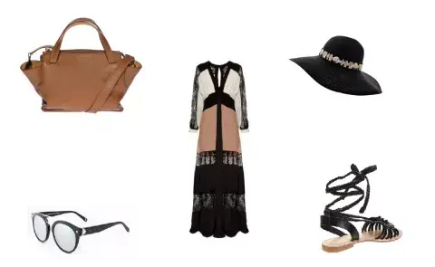 Vestido (Awada, $3700) Capelina (Compañia de Sombreros, $820) Anteojos (Absurda) Sandalias (Anca & Co, $1510) Cartera (Peter Kent) Vestido (Awada, $3700) Capelina (Compañia de Sombreros, $820) Anteojos (Absurda) Sandalias (Anca & Co, $1510) Cartera (Peter Kent)