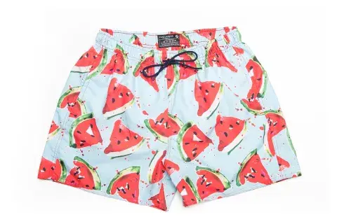 Short de baño con sandías, Cucumber, $640 Short de baño con sandías, Cucumber, $640