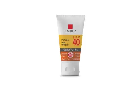 Protector solar UVA Plus SPF 40 con toque seco, Lidherma, $390