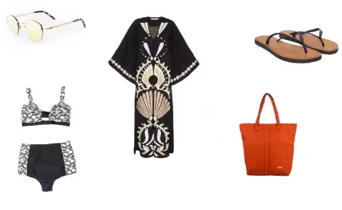 Bikini (Audace) Bolso (Amphora, $549 sale Dafiti) Anteojos (Elizabeth Arden) Ojotas (Via Uno, $499) Túnica (Cher, $13000) Bikini (Audace) Bolso (Amphora, $549 sale Dafiti) Anteojos (Elizabeth Arden) Ojotas (Via Uno, $499) Túnica (Cher, $13000)