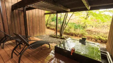 Para poder ser nombrado ryokan tiene que tener un documento que certifique que tiene agua termal natural
