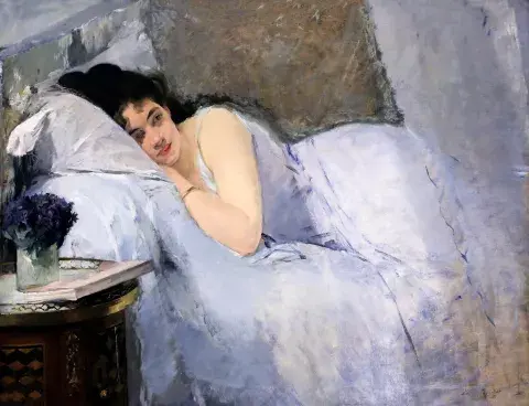 Muchacha al despertar, Eva Gonzàles Muchacha al despertar, Eva Gonzàles