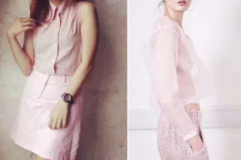 Por supuesto, desde las calles hasta las pasarelas, podés encontrar la prenda que se te ocurra en millennial pink Por supuesto, desde las calles hasta las pasarelas, podés encontrar la prenda que se te ocurra en millennial pink