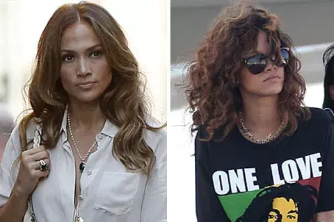Jennifer López y Rihanna, con peinados con volumen