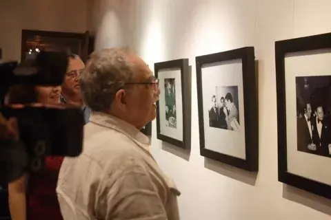 García Márquez, en 2007, en su última visita al lugar García Márquez, en 2007, en su última visita al lugar