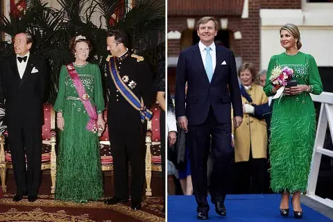Beatriz en 1981, cuando era reina y Máxima, hoy Beatriz en 1981, cuando era reina y Máxima, hoy