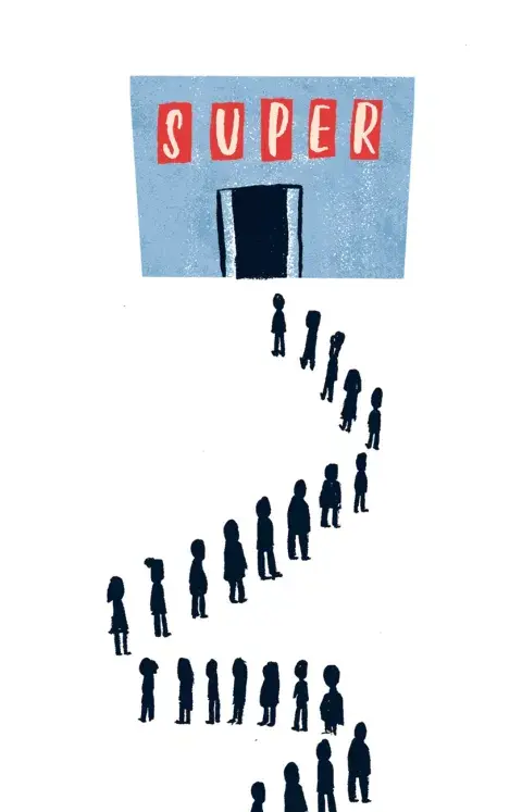 La nueva normalidad: hacer fila en todos lados. La nueva normalidad: hacer fila en todos lados.