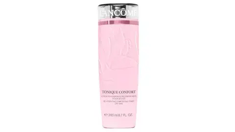 Tonique Douceur: sin alcohol, enriquecida en plantas suavizantes, este tónico quita de la piel las impurezas, y le aporta una primera hidratación que tanto necesita para conservar su juventud y luminosidad. Lancôme, $1.110