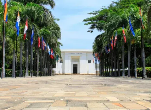 Llegada a la Quinta de San Pedro Alejandrino