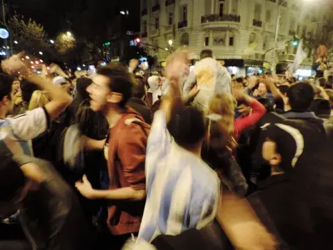 Festejo en movimiento