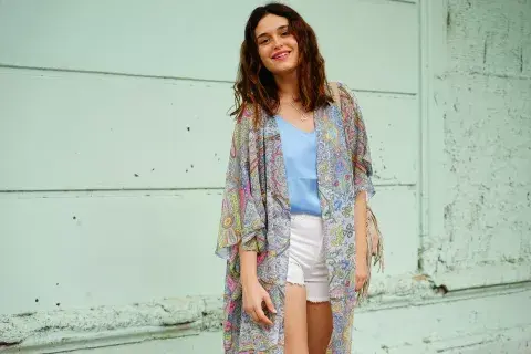 Kimono, musculosa y short @benjaminaonline Mochila @tormenthabags Kimono, musculosa y short @benjaminaonline Mochila @tormenthabags
