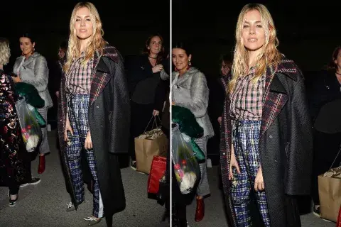 Sienna Miller en el desfile de Burberrys en Londres Sienna Miller en el desfile de Burberrys en Londres