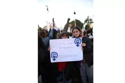 "Si te ama, no te mata". Foto: Josefina Nicolini "Si te ama, no te mata". Foto: Josefina Nicolini