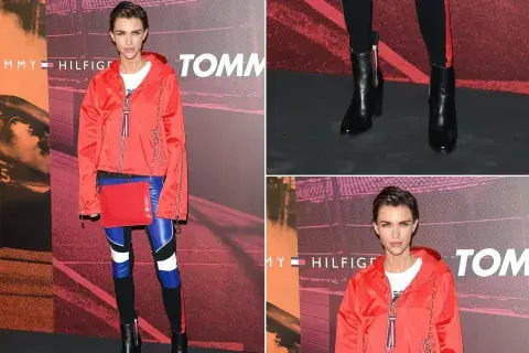 La actriz Ruby Rose en el desfile de Tommy Hilfiger en New York La actriz Ruby Rose en el desfile de Tommy Hilfiger en New York