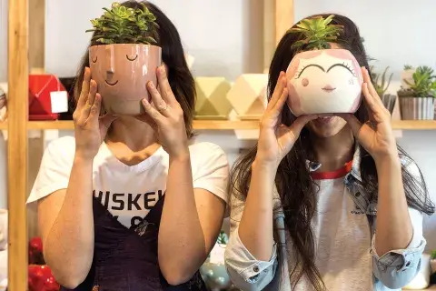 Las macetas de cerámica con caritas de Pötit para un regalo original Las macetas de cerámica con caritas de Pötit para un regalo original