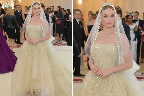 Kate Bosworth con un espectacular vestido de Oscar de la Renta 