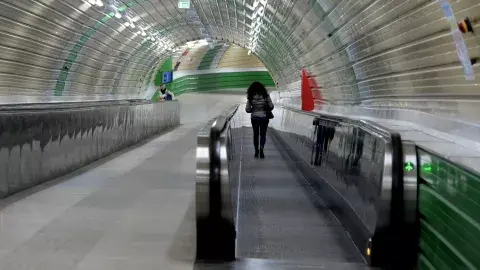 Subte peatonal en Spoleto Subte peatonal en Spoleto