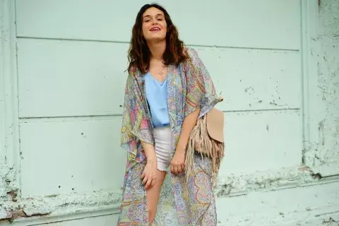Kimono, musculosa y short @benjaminaonline Mochila @tormenthabags Kimono, musculosa y short @benjaminaonline Mochila @tormenthabags