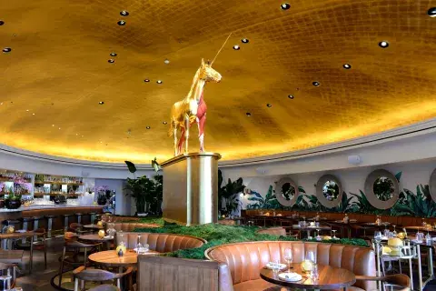 Uno de los restaurantes del nuevo edificio Faena en Miami Uno de los restaurantes del nuevo edificio Faena en Miami