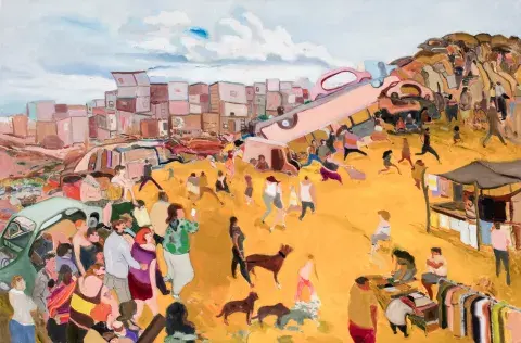 La Saladita, Oleo 2015-16, 100x150cm La Saladita, Oleo 2015-16, 100x150cm