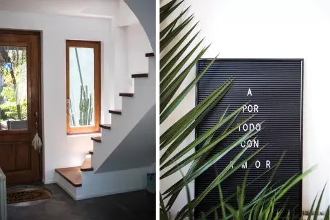 "Mi casa tiene muchos mantras. Creo en el poder de la palabra” "Mi casa tiene muchos mantras. Creo en el poder de la palabra”