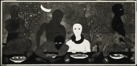 Belkis Ayon. La cena, 1993. Colección Eduardo F. Costantini.jpg Belkis Ayon. La cena, 1993. Colección Eduardo F. Costantini.jpg