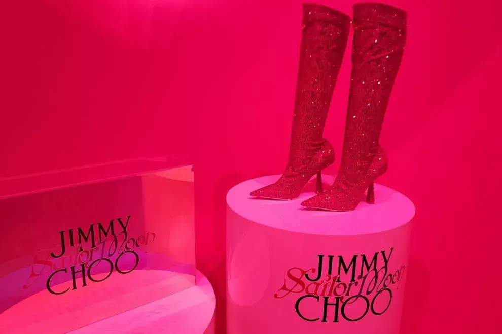 Las botas de Jimmy Choo están expuestas en el museo de Sailor Moon