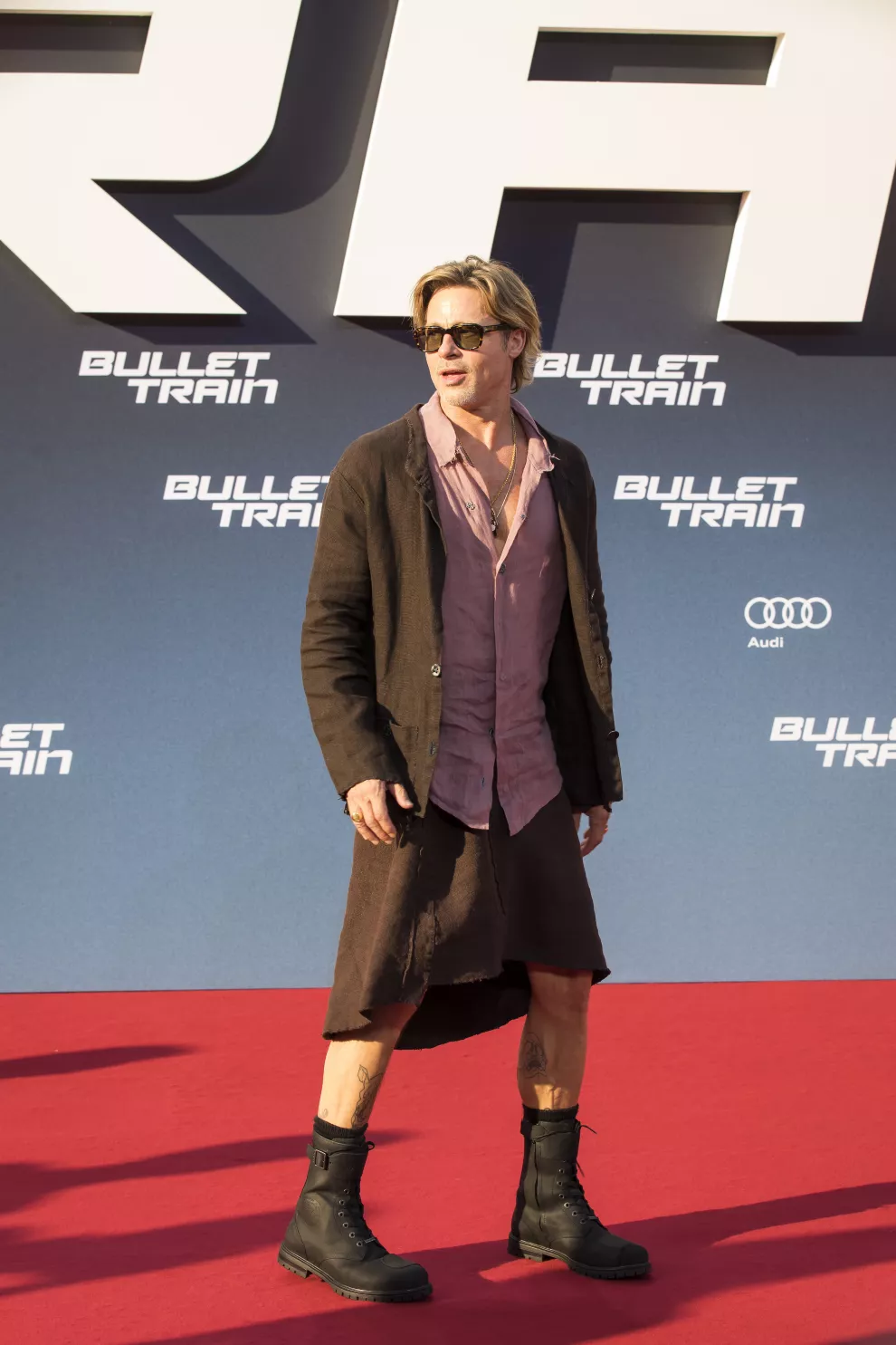 Brad Pitt durante el preestreno de su película en Berlín