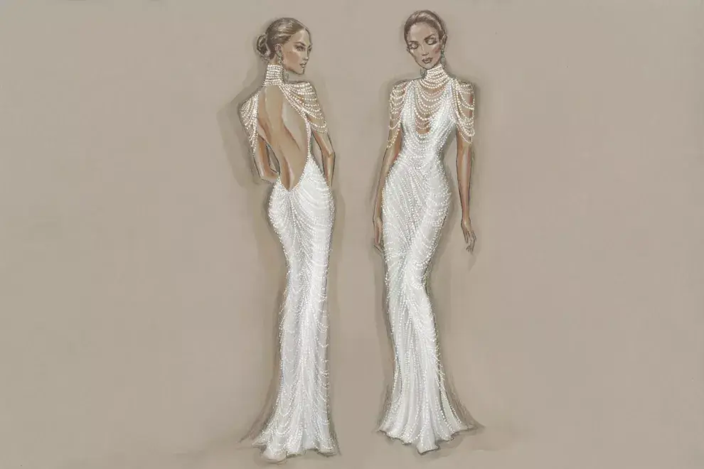 Segundo vestido de Jennifer Lopez para su casamiento.