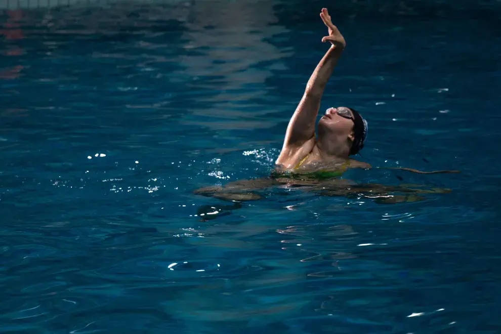 El agua es su segundo hogar, dice la campeona de natación artística.