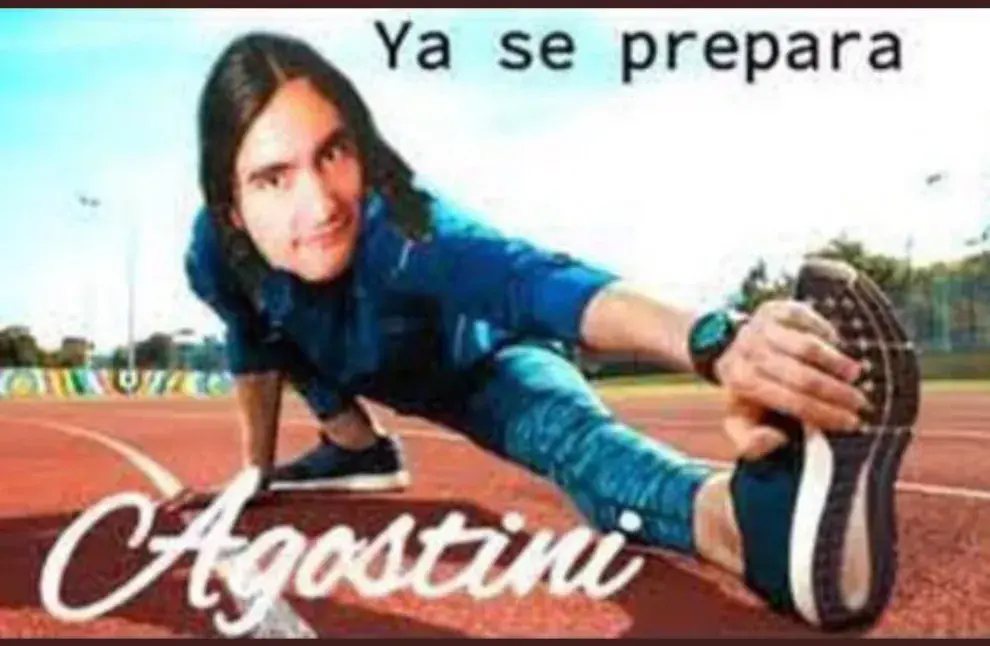 Agostini estirando para aguantar lo que se viene