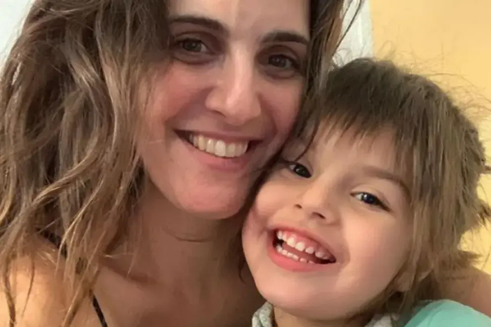 Julieta Díaz, con su hija Elena