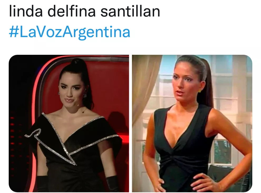 Los usuarios de Twitter resaltaron el parecido entre Lali y Delfina; la villana de Floricienta interpretada por Isabel Macedo.