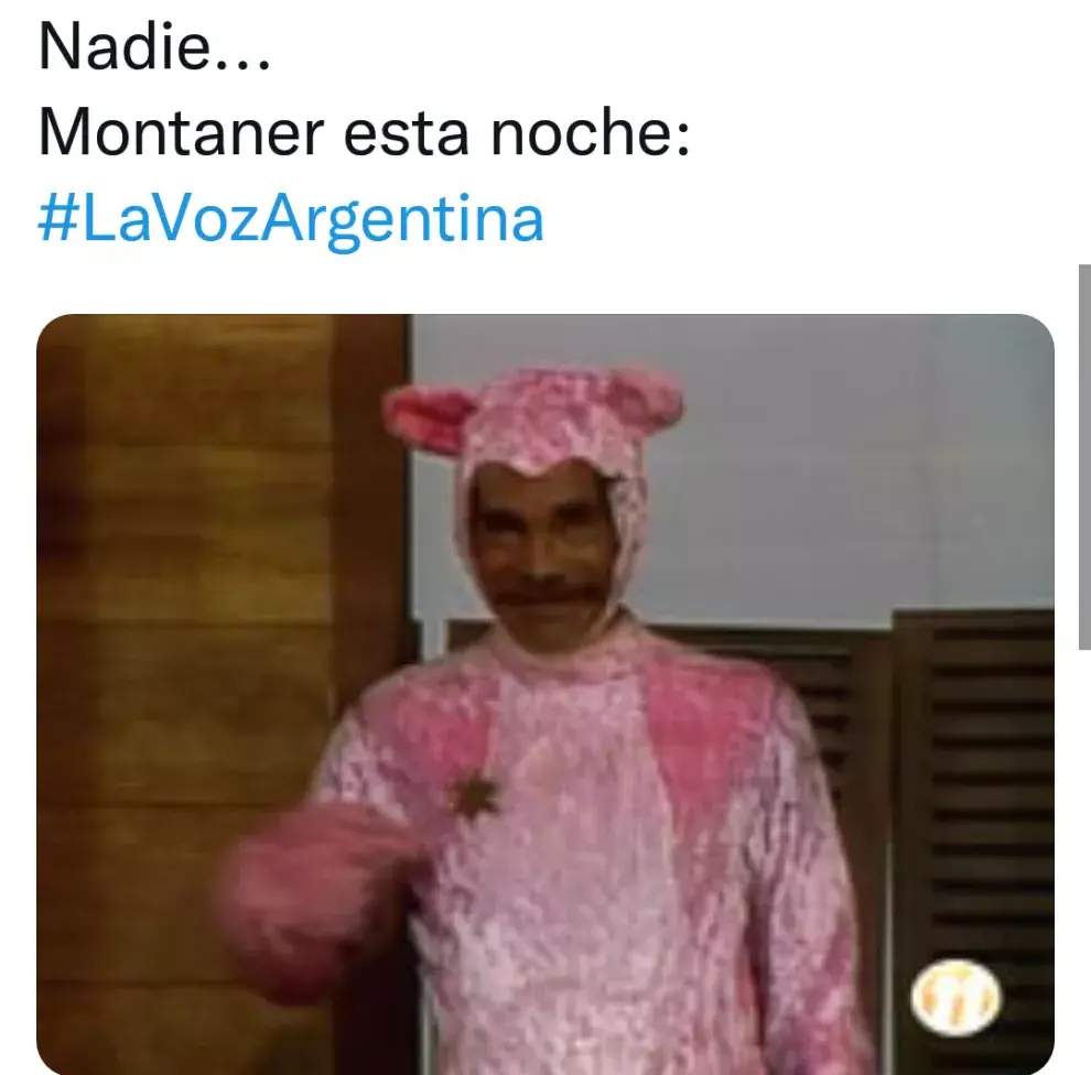 Montaner despertó un sinfín de risas por su camisa color salmón.