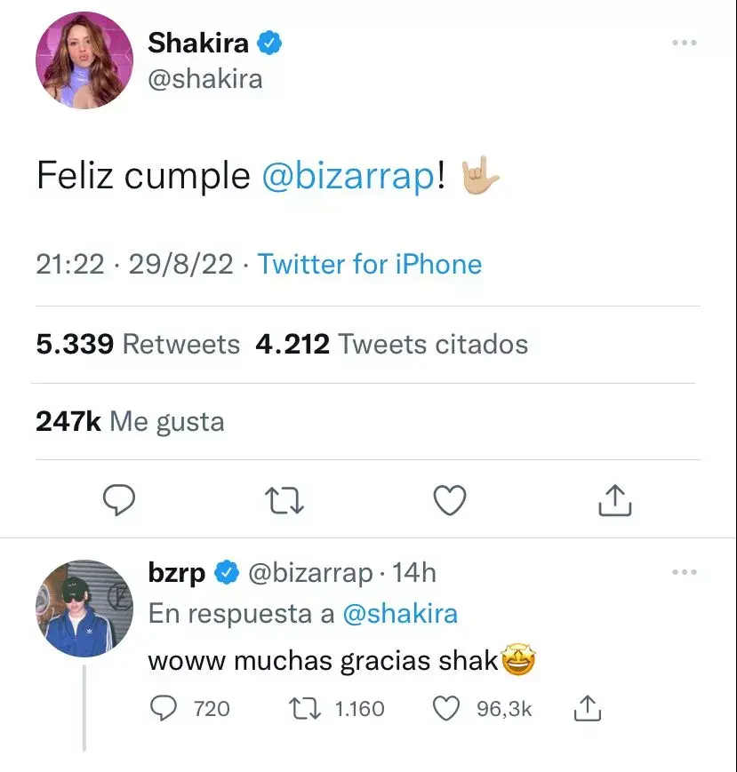 Shakira y Bizarrap