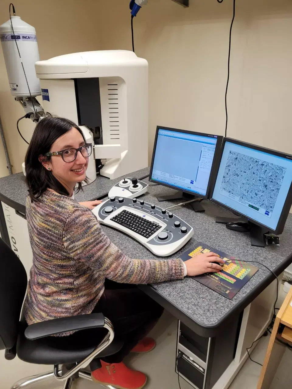 María Alejandra Molina se desempeña en el Departamento de Química de la Facultad de Ciencias Exactas Físico-Químicas y Naturales de la Universidad Nacional de Río Cuarto.