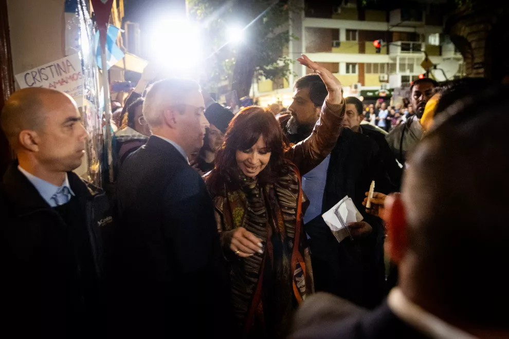 Imágenes de Cristina Kirchner, segundos antes del intento de magnicidio