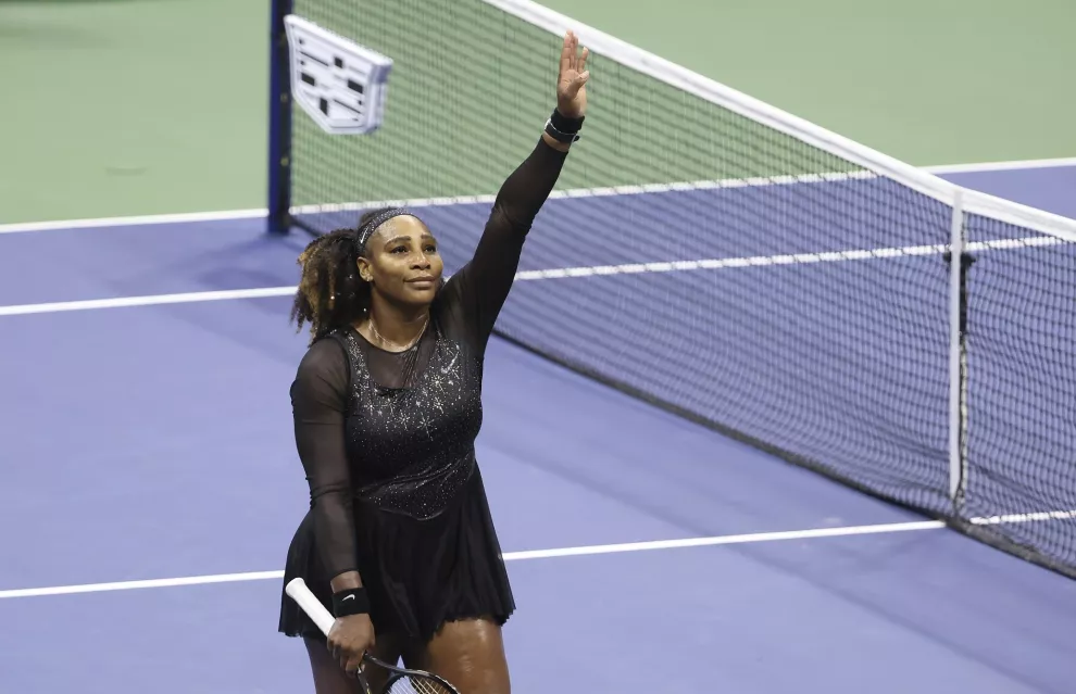 Serena Williams durante su último partido en el U.S. Open.