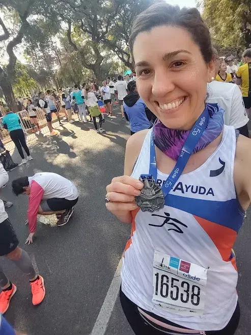 "Ahí, entre los árboles, el cielo y el sol de la primera mañana en cada salida a correr, fui desbloqueando de a poco, un nuevo nivel de libertad". 